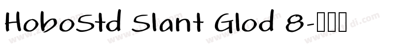 HoboStd Slant Glod 8字体转换